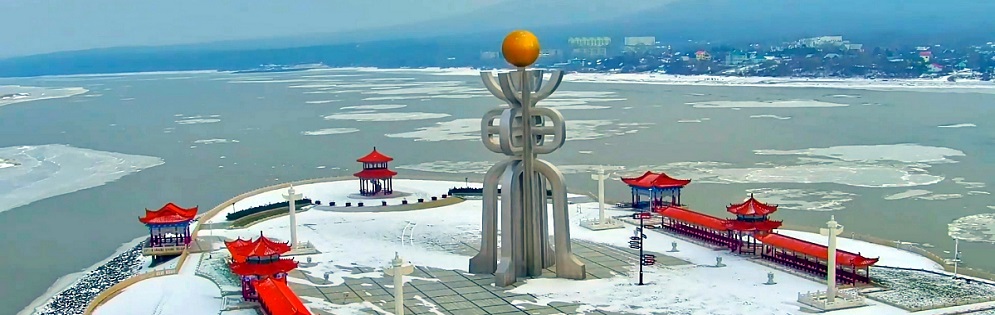 东极下雪图片 东极抚远雪景图素材 幻灯图片新