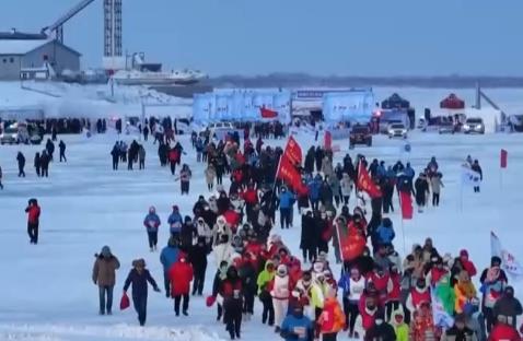 #冰上马拉松#中国东极抚远2026元旦将迎新年首场马拉松